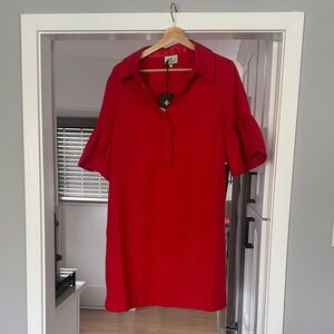Tuckernuck Red crepe Massey Dress Size L